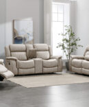CONTEMPORARY MANUAL MOTION SET IN A PEARL POLYESTER FABRIC