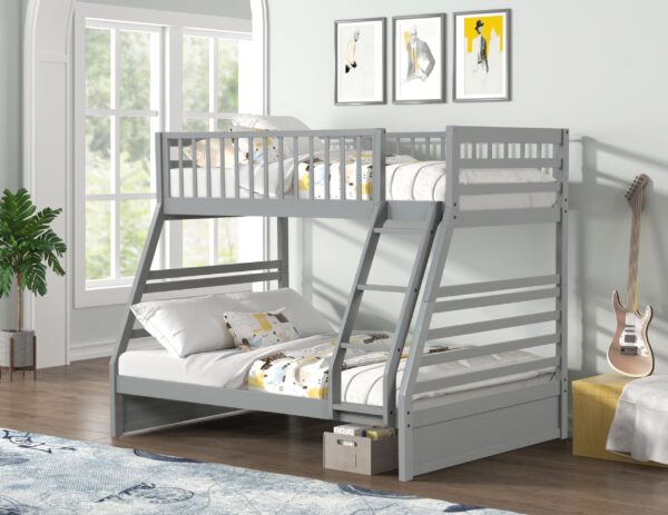 Twin/Full wood bunkbeds