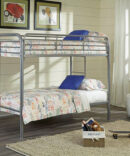 Twin metal bunk bed