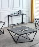 Black Cocktail Table and 2 End Tables
