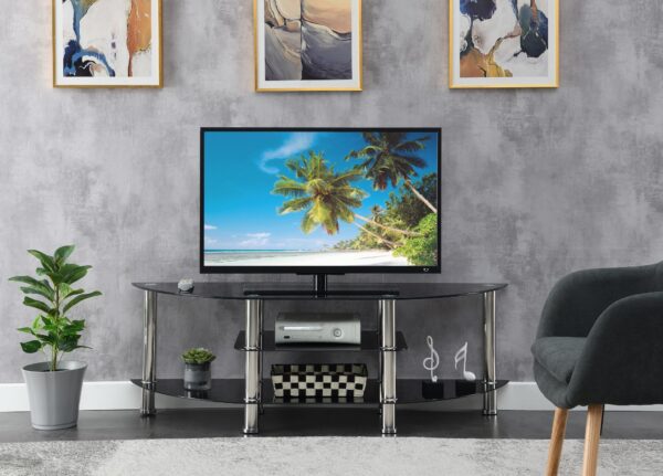 BLACK TV STAND