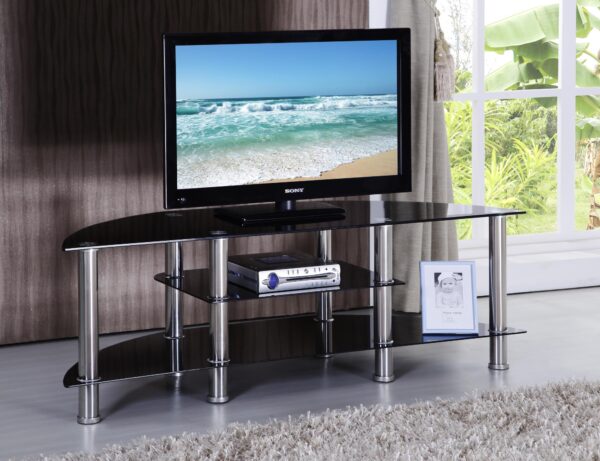BLACK TV STAND