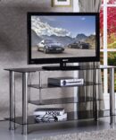 BLACK & SILVER TV STAND
