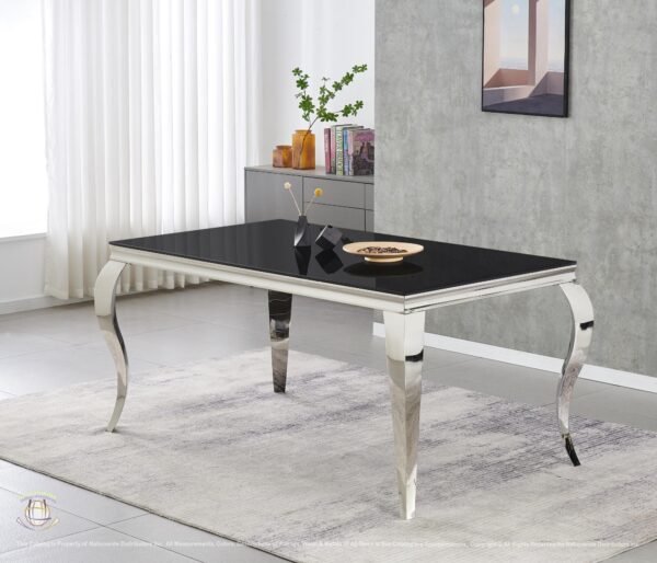 DARK GREY DINING TABLE