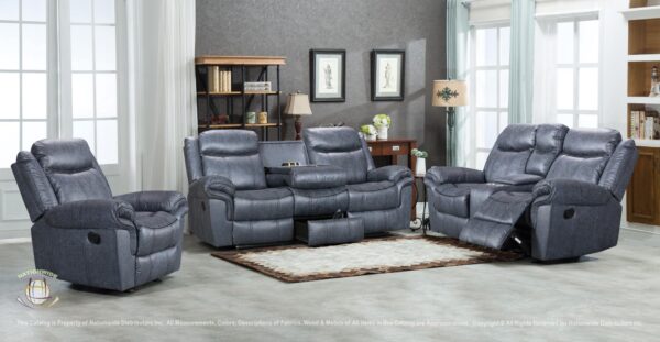DARK BROWN RECLINING SOFA