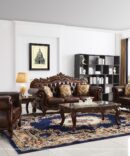 Brown Traditional Loveseat
