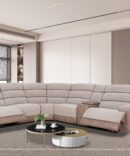 TAN 3 PC SECTIONAL SOFA