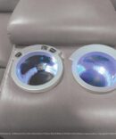 GREY 3PC POWER RECLINING SECTIONAL W/LED LIGHTS